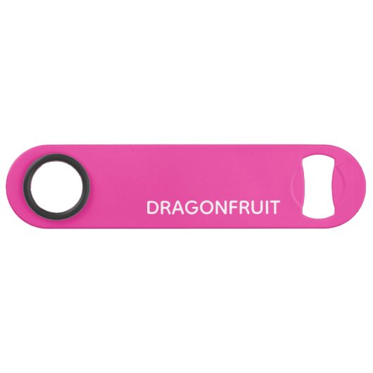 Dragonfruit roze kleurnaam speed flessenopener (Voorkant (Horizontaal))