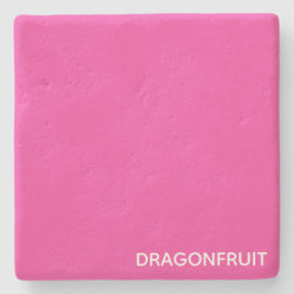 Dragonfruit roze kleurnaam stenen onderzetter