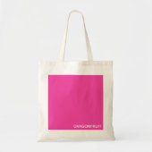 Dragonfruit roze kleurnaam tote bag (Voorkant)