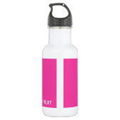 Dragonfruit roze kleurnaam waterfles  (Achterkant)