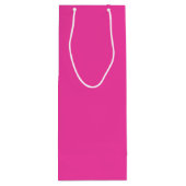 Dragonfruit roze kleurnaam wijn cadeautas (Achterkant)