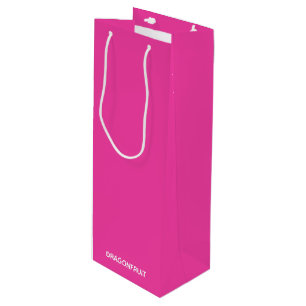 Dragonfruit roze kleurnaam wijn cadeautas