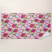 DRAGONFRUITY Roze Pitaya Strandlaken (Voorkant)