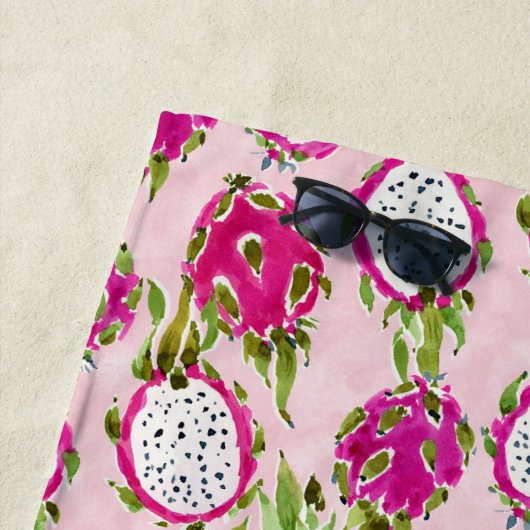 DRAGONFRUITY Roze Pitaya Strandlaken (In situ)