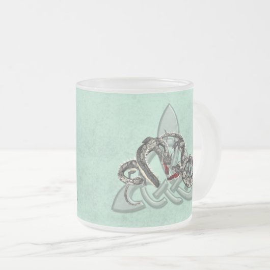 Dragongevecht Matglas Koffiemok (Voorkant rechts)