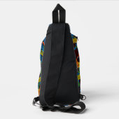 dragongfly abstracte Sling Bag (Achterkant)