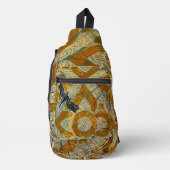 dragongfly abstracte Sling Bag (Voorkant)