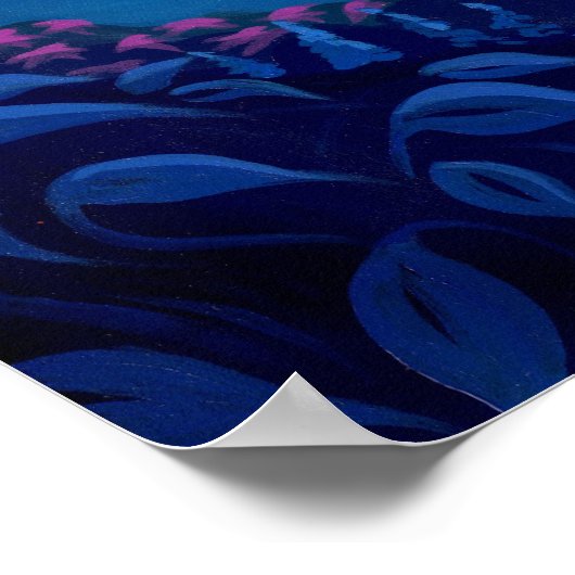 Dragoning Garden 2 fantasie drakenfee Kunst afdruk Poster (Hoek)