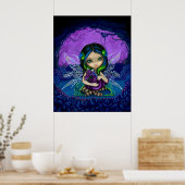 Dragoning Garden 2 fantasie drakenfee Kunst afdruk Poster (Keuken)