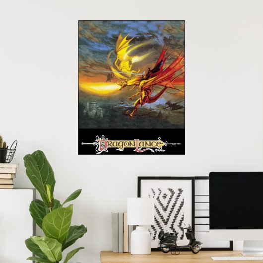 DragonLance Legend of Huma artwork Poster (Thuiskantoor)