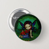 "Dragonling Garden I"-Button Ronde Button 5,7 Cm (Voorkant /achterkant)