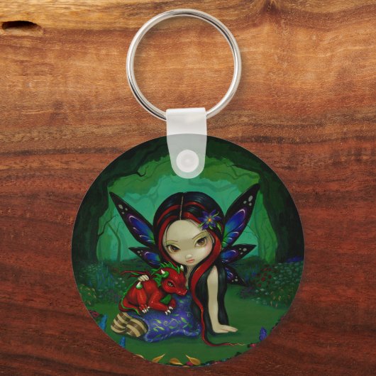 "Dragonling Garden I"-Sleutelhanger Sleutelhanger (Voorkant)