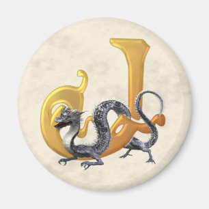 Dragonlore Initiaal J Magneet