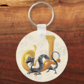 Dragonlore Initiaal J Sleutelhanger (Voorkant)