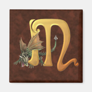 Dragonlore Initiaal M Magneet