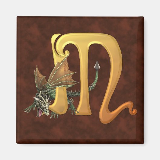 Dragonlore Initiaal M Magneet (Voorkant)