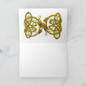 DRAGONLOVE/CELTIC KNOT DRAGONS Valentijnsdag Feestdagen Kaart (Binnen)