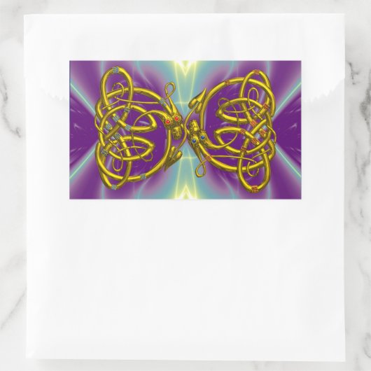 DRAGONLOVE RECHTHOEKIGE STICKER (Tas)