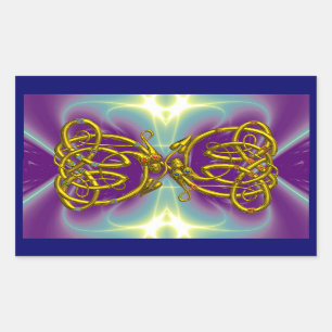 DRAGONLOVE RECHTHOEKIGE STICKER