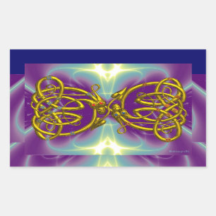 DRAGONLOVE RECHTHOEKIGE STICKER