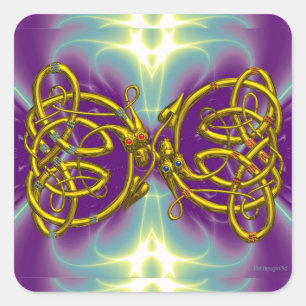 DRAGONLOVE VIERKANTE STICKER