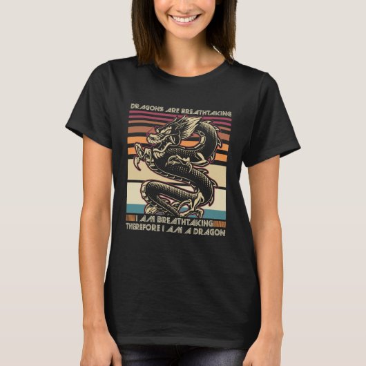 dragons are breathtaking I m breathtaking therefor T-shirt (Voorkant)