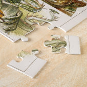 Dragons, art nouveau illustratie door Anton Seder  Legpuzzel (Zijkant)