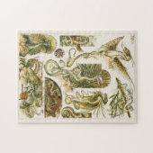 Dragons, art nouveau illustratie door Anton Seder  Legpuzzel (Horizontaal)