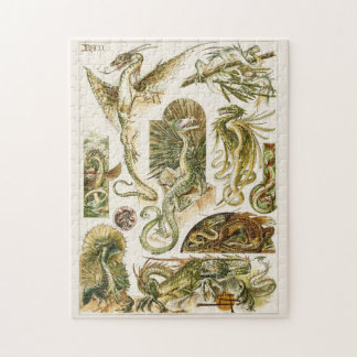 Dragons, art nouveau illustratie door Anton Seder Legpuzzel