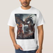 Dragon's Band: Ridder in de ruïnes T-shirt (Voorkant)