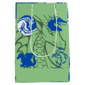 Dragons Blue Medium Cadeauzakje (Achterkant)