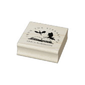 Dragons Book Custom Name Library Rubberstempel (Stempel)