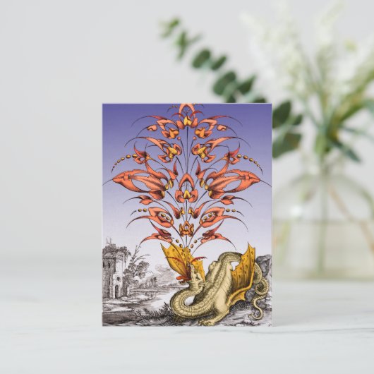 Dragon's Breath Briefkaart (Staand voorkant)