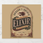 Dragon's Breath Elixir Bier Etiket (Enkel label)