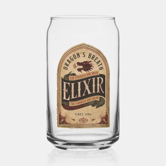 Dragon's Breath Elixir  Halloween Blikvorm Glas (Voorkant)