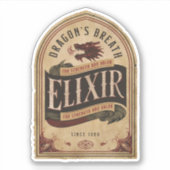 Dragon's Breath Elixir Label Sticker (Voorkant)