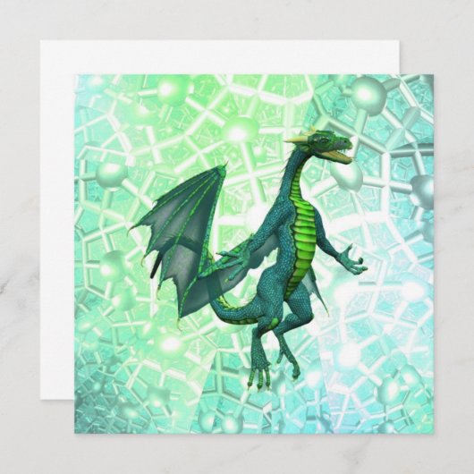 Dragons Breath Invitations Kaart (Voorkant / Achterkant)