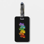 Dragons cartoon bagagelabel (Achterkant verticaal)