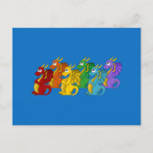 Dragons cartoon briefkaart (Voorkant)