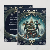 Dragons' Christmas Wonderland Feestdagenkaart (Voorkant / Achterkant)