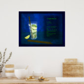 Dragons Cocktail Bar: Caipirinha Poster (Keuken)
