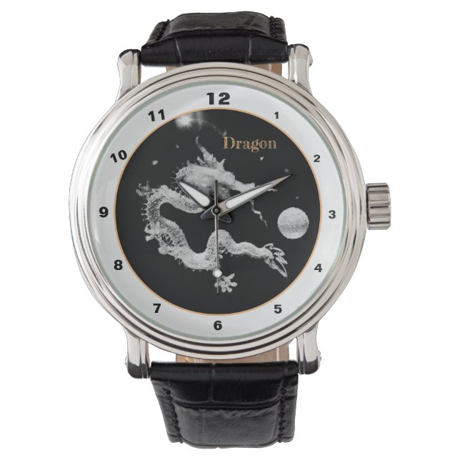 Dragons & Crystal Dragon Lore/Birth of the Dragon Horloge (Voorkant)