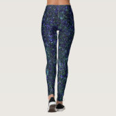 Dragon's Deep Blue Glitter CUSTOM Leggings (Achterkant)
