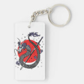 Dragon's Defiance: een majestueus Chinees kunstwer Sleutelhanger (achterkant)