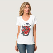 Dragon's Defiance: een majestueus Chinees kunstwer T-shirt (Voorkant volledig)