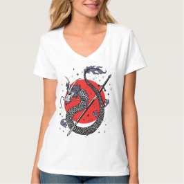 Dragon's Defiance: een majestueus Chinees kunstwer T-shirt