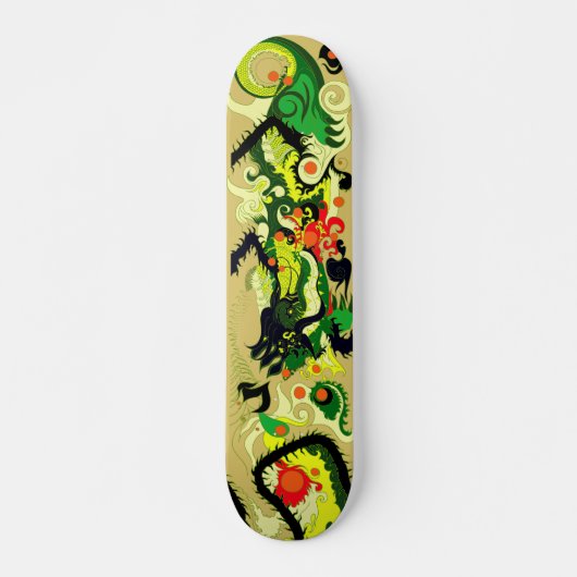 Dragons Den (Parchment) Skateboard (Voorkant)