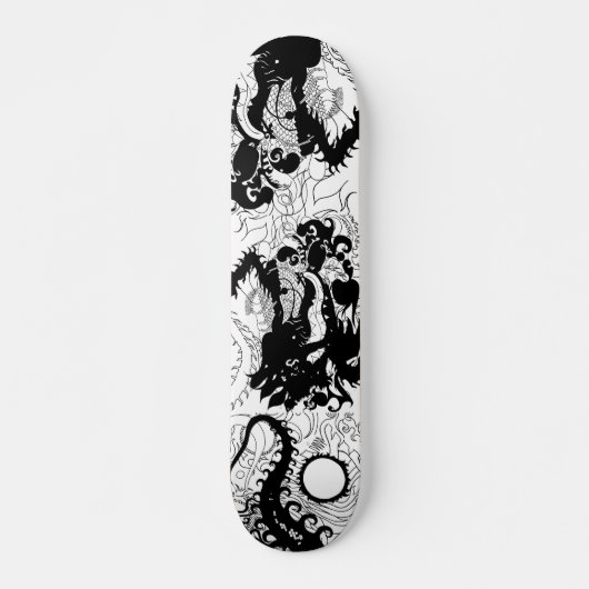 Dragons Den (Silhouette) Persoonlijk Skateboard (Voorkant)
