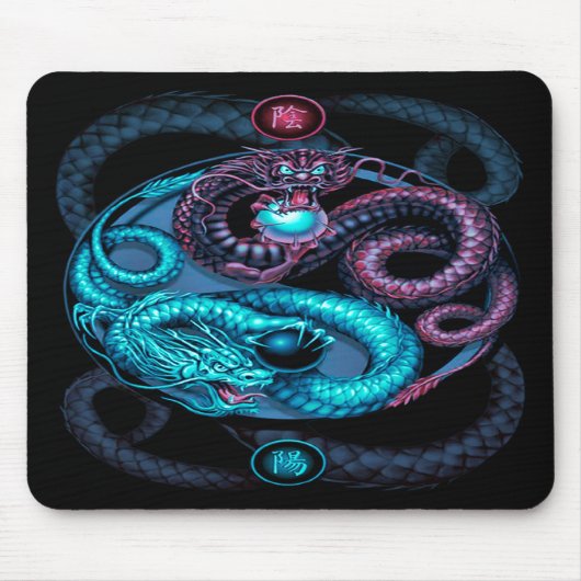 dragons design mousepad muismat (Voorkant)