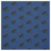 Dragons DND Silhouettes Blue Stof (Swatch)